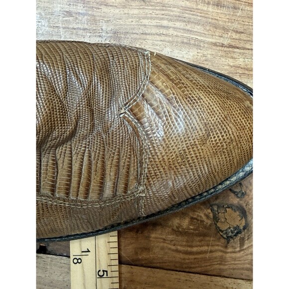Vintage Tony Lama Exotic Cowboy Boots Mens Sz 10 D Style 8550 Gold Label USA